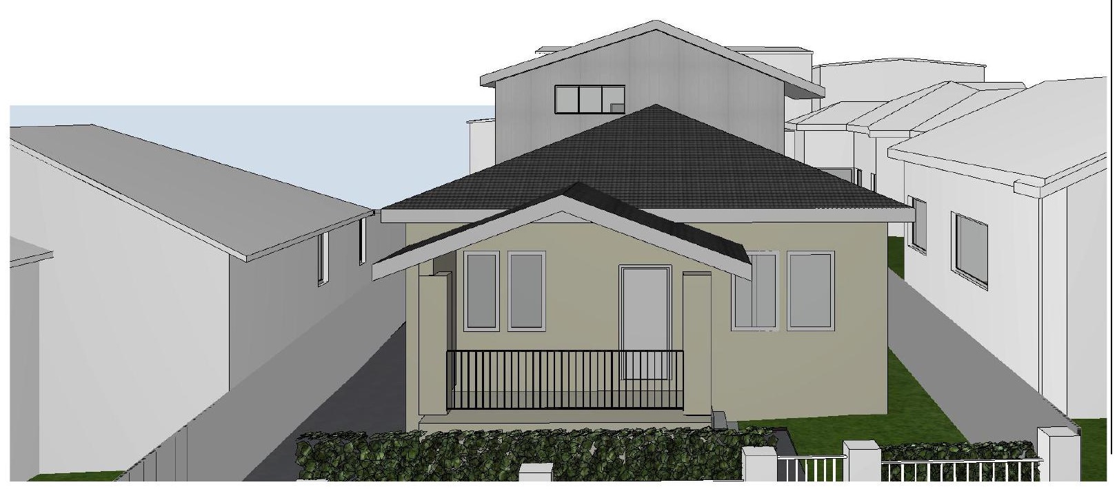 Sketch design for a second-storey addition